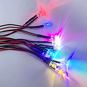 Diodo LED de 12V, 3mm, 5mm, 10mm, con Cable de 20cm, Pre-cableado, Lámpara LED con Base de Plástico - Product Image 5