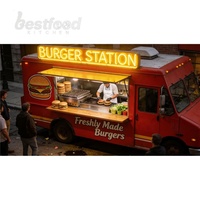 Équipement de cuisine mobile professionnel sur mesure en acier inoxydable, alimenté au gaz et à l'électricité, pour camions de restauration rapide et chariots à tacos