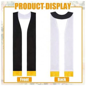 Wholesale Cheap Price New Product Personalized Logo Polyester Fabric Double Sided Advertising Custom <b>Sash</b> Scarf with Tassels - Product Image 4