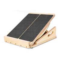 Planche d'équilibre inclinée réglable 2 en 1 en bois pour cheville et mollet, vente en gros