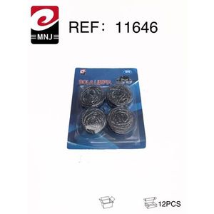 Bola Limpia Steel Wool Cleaning Balls 4Pcs For Kitchen Sink Scrubbing - Product Image 3