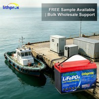 Batterie Marine LiFePO4 24V 100Ah Grade A à Décharge Profonde avec BMS Intelligent RS485, Connecteur Anderson, 6000 Cycles, CE RoHS IP67