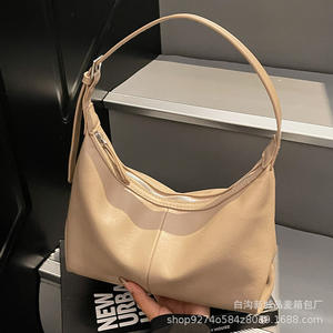 กระเป๋าผู้ชายแฟชั่นลำลองทรง Dumpling  แบบสะพายไหล่  วัสดุ PP  สำหรับฤดูร้อนและชายหาด  ปี 2025 - Product Image 2