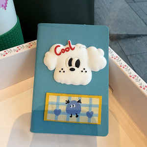 Carnet <span class=keywords><strong>de</strong></span> notes mignon motif chiot <span class=keywords><strong>de</strong></span> dessin animé, journal créatif pour étudiant, design chien Kawaii, esthétique élevée, carnet <span class=keywords><strong>de</strong></span> mémos féminin, journal intime, papeterie, cadeau - Product Image 2