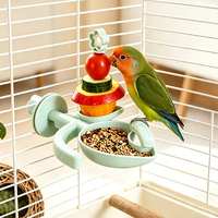Pflanzenförmiger, umweltfreundlicher, leichter, multifunktionaler Papageienständer, Vogelfutter- und Ruheplatz, Spielzeug für Wellensittiche, Nymphensittiche, Lovebirds