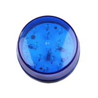 Luz Estroboscópica LED de 12V para Alarma de Seguridad, Sirena de Advertencia con Luz Intermitente Azul y Roja