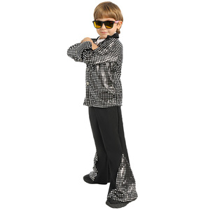 Disfraces de discoteca Jiedi para niños, conjunto unisex para actuaciones en escenario con etiqueta - Product Image 3