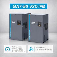 Compresor de Aire de Tornillo Lubricado de Velocidad Fija Atlas Copco de 22 kW, 30 HP, IP54, 7-12 bar, Motor para la Industria de Maquinaria CNC