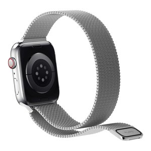 สายนาฬิกา Apple Watch รุ่น Sport Loop Design Milanese สีเงิน AW44MILANESESIL ขนาด 14 มม./38 มม./45 มม. สีโรสโกลด์และไนลอน - Product Image 1