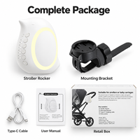 Berceau intelligent pour bébé, balançoire motorisée, bruit blanc, aide au sommeil, dispositif apaisant pour nourrissons, portable, Bluetooth, minuterie