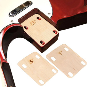 HIVE3pcs Cales de réglage de la hauteur du manche de guitare 0.25 0.5 1 Degré en érable pour guitare électrique, pièces de rechange pour manche de guitare - Product Image 3