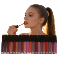 Gloss à lèvres en marque privée, 43 couleurs, échantillon minéral, vegan, longue tenue, logo personnalisé, rouge à lèvres liquide mat