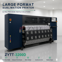 Imprimante à sublimation textile 3,2 m ZYTT-3200D, machine d'impression grand format pour vêtements, textiles, bannières et drapeaux, usage en usine