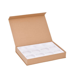 Boîte d'emballage pour thé et café, écologique, recyclable, OEM d'usine, logo personnalisé, papier kraft, boîte à rabat créative haut de gamme en forme de livre - Product Image 1