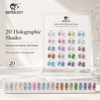 OEM ODM Vernis Gel Pailleté 20 Couleurs Style Français 15ml Bouteille Haute Qualité Séchage Rapide Lissage Automatique Usage Professionnel DIY