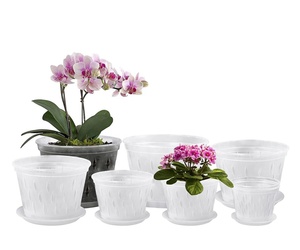 Kho Chậu Hoa Lan Trong Suốt Bền Chắc 5.5 Inch Có Lỗ Chậu Trồng Hoa Bằng Nhựa Chậu Treo Lỗ Đáy Trong Suốt - Product Image 1