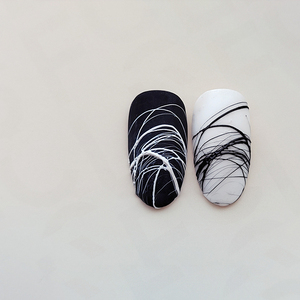 Gel Spider Professionale per <span class=keywords><strong>Nail</strong></span> <span class=keywords><strong>Art</strong></span>, Colori Bianco e <span class=keywords><strong>Nero</strong></span>, Facile da Applicare, Smalto Gel per Manicure da Salone - Product Image 2