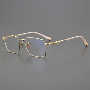 نظارات قراءة للمدرسة القديمة من التيتانيوم للبيع بالجملة وصفات سوداء رخامية متعددة البؤر شفافة مستطيلة وعصرية - Product Image 4