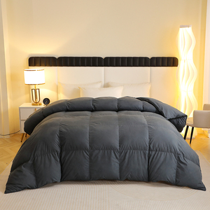 Dark grey Trắng <span class=keywords><strong>Polyester</strong></span> vịt lông Quilted Duvet in mô hình nữ hoàng kích thước giường <span class=keywords><strong>Quilt</strong></span> Goose bông điền nhà khách sạn sử dụng - Product Image 1