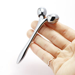 Rouleau de <span class=keywords><strong>massage</strong></span> facial portatif de marque privée Double rouleau de <span class=keywords><strong>massage</strong></span> en forme de Y pour l'élimination du cou et la réduction des rides - Product Image 4