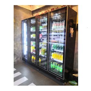 Nuevo <span class=keywords><strong>Refrigerador</strong></span> Vertical Comercial para Bebidas con 4 Puertas Corredizas de Vidrio, Exhibidor de Bebidas Frías, <span class=keywords><strong>Refrigerador</strong></span> para Tiendas de Conveniencia con Control <span class=keywords><strong>Digital</strong></span> - Product Image 4