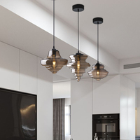 Style moderne (Suspension en verre soufflé décorative nordique pour cuisine simple, moderne)