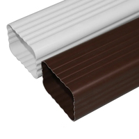 Système de gouttière en PVC moderne et léger canal d'eau coudé en plastique pour le drainage de toit de villa résidentielle pour les hôtels