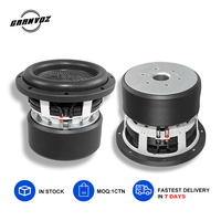 GRANVOZ Siap Kirim 1000 WATTS 3" Aluminium Hitam VC Dual 4+4 Ohm 8 Inch Subwoofer Sistem Audio Mobil Sub Woofer Speaker