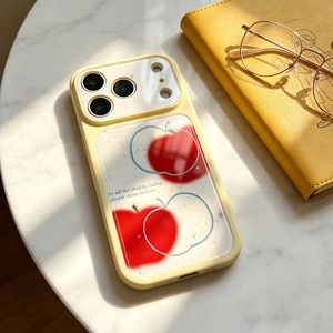 Custodia Protettiva <span class=keywords><strong>in</strong></span> <span class=keywords><strong>Silicone</strong></span> Acrilico Unico per <span class=keywords><strong>iPhone</strong></span> 17 Pro 16 14 Pro, Design Mela Rossa Creativa, Alta Estetica, per Donna - Product Image 3