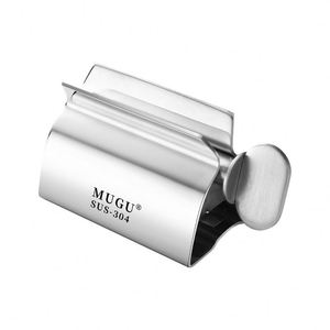 Distributeur de dentifrice réutilisable, nettoyant visage, crème pour les mains, poussoir à pommade en acier inoxydable 304, manuel rotatif - Product Image 1