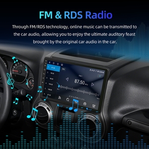 Lecteur multimédia de voiture Rhythm 10 pouces avec double USB, prise en charge de la lecture de films et de musique, radio FM RDS, GPS, streaming audio pour Jeep Wrangler 2011-2014 - Product Image 2
