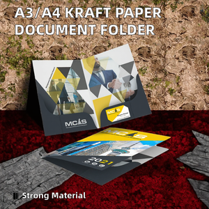 Impresión de Folletos Personalizados con Logotipo, Archivo de Demostración de <span class=keywords><strong>Dos</strong></span> Bolsas, Placa de Pegamento, Laminación de Película, Impresión de <span class=keywords><strong>Hojas</strong></span> Individuales A4, Papel Duro para Plegado de Archivos - Product Image 2