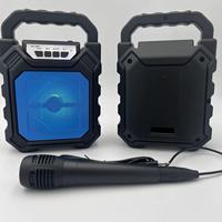 Altavoz Bluetooth Portátil de 4 Pulgadas, Altavoz Inalámbrico para Exteriores, Centro de Música con Supergraves, Compatible con Tarjeta TF, Aux, USB