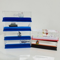 Cadeau de Noël créatif et tendance, bouteille flottante 3D en acrylique, presse-papiers portable, ornement de table ou de bureau pour voiture