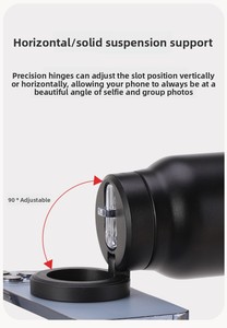 Gobelet en acier inoxydable à double paroi avec logo personnalisé avec support pour téléphone pour une vie active - Product Image 5