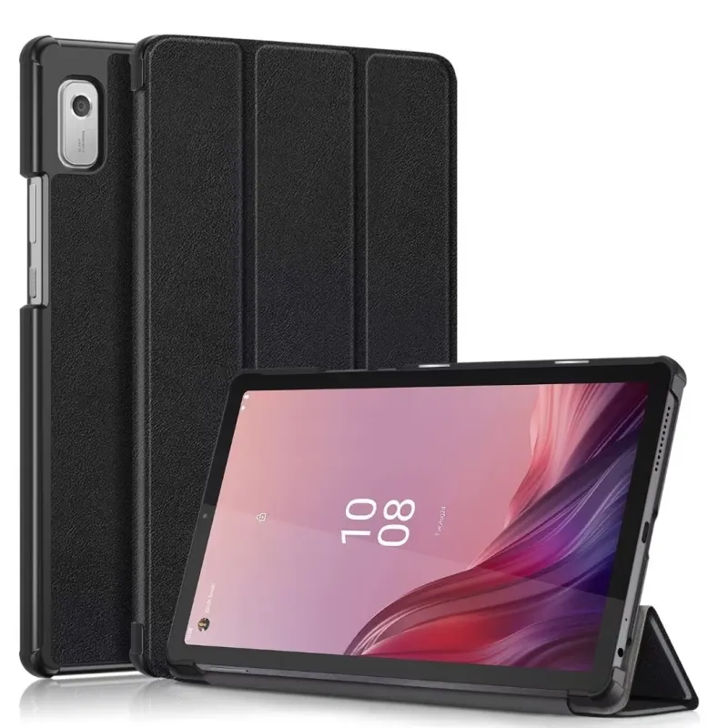 עבור כיסויי טאבלט של Lenovo Tab M9, נרתיק לטאבלט חכם מעור מתקפל 3 TB-310FU דרופשיפינג