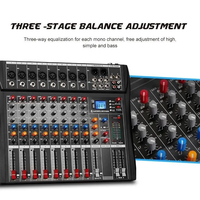 CT-60S mélangeur audio USB professionnel à 6 canaux pour contrôleur DJ suppression de bruit de l'alimentation fantôme 48V pour la diffusion en direct et le karaoké