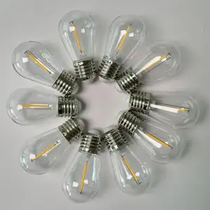 Hot Sales S14 G45 Outdoor String Light Bulb 1W 2W E26 E27 Low Voltage DC3V 12V 24V Led Filament Bulb