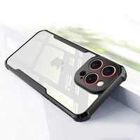 Étui de téléphone transparent en acrylique TPU silicone avec protection de l'objectif de l'appareil photo pour Infinix Smart8
