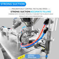 Machine à remplir la crème fouettée semi-automatique pneumatique en acier inoxydable, distributeur de crème à gâteau, remplisseur de crème à souffler