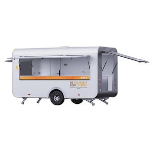 Diskon besar pengiriman dapur lengkap wadah Hot <span class=keywords><strong>Dog</strong></span> kereta Makanan Cepat truk Trailer dengan roda - Product Image 4