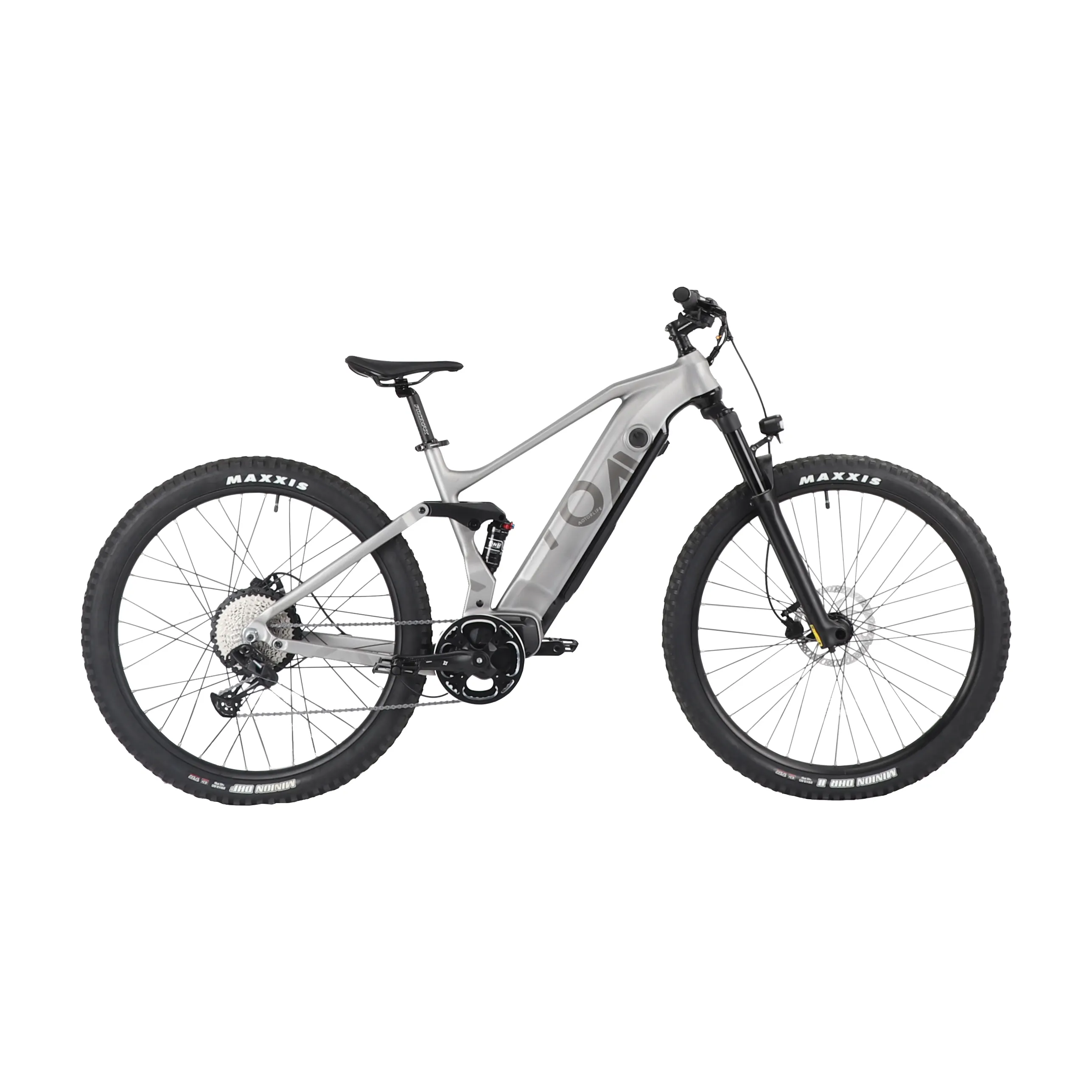Motorlife-Bicicleta eléctrica de montaña con horquilla de suspensión neumática, e-bike de alta potencia de 52V, multiterreno, personalizada, muy vendida