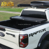 Cubierta Manual Retráctil Rígida de Aluminio Plegable en Tres Partes para Camioneta Nissan Navara Titan Amarok Mazda BT50 Triton