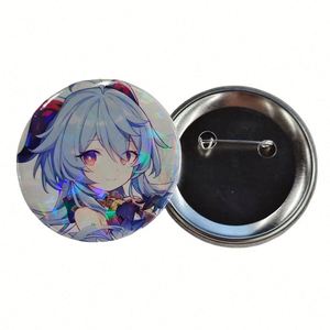 Custom Made Size 32mm 37mm 44mm 58mm Circle Tin Button Pin Lenticular Metal Tinplate Round Button Badges Anime for Shirt - Product Image 6