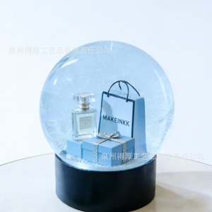 Bolsa de compras con diseño de perfume, bola de cristal con caja de regalo y botella para amantes de la belleza, adorno decorativo para escritorio - Product Image 1