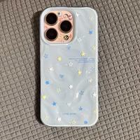 Coque de téléphone antichoc en TPU de style Ins à motif vague unie pour 15 Pro 16 Pro 14, avec nouvelle poignée de téléphone au design mignon