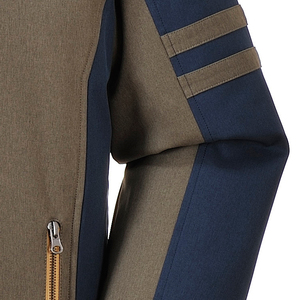 Áo khoác nam lông cừu không thấm nước phối màu, kiểu dáng rộng, kiểu áo khoác thể thao có mũ - Product Image 4