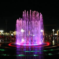 Fuente Musical Circular Mini Personalizable con Control Programable para Jardín o Plaza al Aire Libre