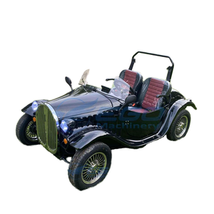 Gran Promoción en un Exquisitamente Diseñado Auto Clásico Mini de Lujo de 2 Plazas en Negro Brillante, Transporte Especial - Product Image 1