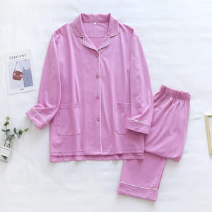 Classico semplice respiro aderente di <span class=keywords><strong>buona</strong></span> qualità sofisticata atmosfera ad alta manutenzione pigiama per la <span class=keywords><strong>notte</strong></span> - Product Image 3